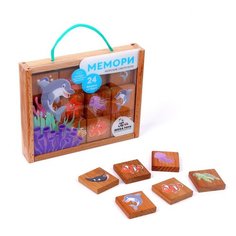 Игра настольная обучающая Leader Toys Мемори Подводный мир Мега Тойс