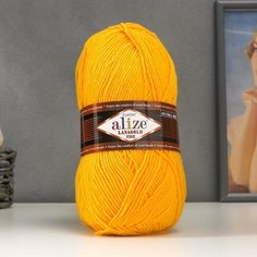 ALIZE Пряжа "Lanagold fine" 49% шерсть, 51% акрил 390м/100гр (216 канарейка)