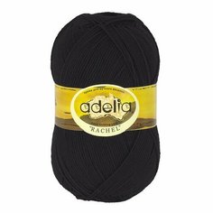 Пряжа ADELIA RACHEL 5 шт. в упак. цвет №02 черный (RACHEL-№02 черный )