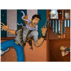 Картина по номерам на холсте Игра Uncharted (Дрейк) - 8980 Г 30x40