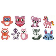 Алмазная мозаика наклейка для детей / животные и птицы Noname