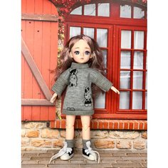 Кукла шарнирная серый 30 см Plush Toys