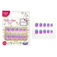 Набор Lilac Tenderness 10 наклад. ногтей на клеевой основе Т20805 Lukky Нэйл-Арт Lucky