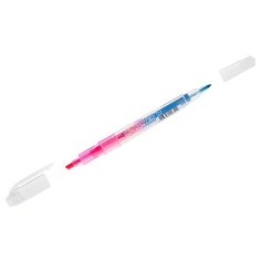 Текстовыделитель двухсторонний Crown "Multi Hi-Lighter Twin" розовый/голубой 3/2мм H2-1000