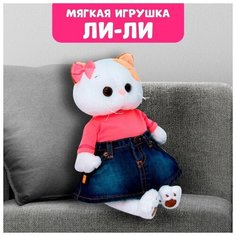 Мягкая игрушка «Ли-Ли в джинсовой юбке и коралловой футболке», 24 см Basik&Co