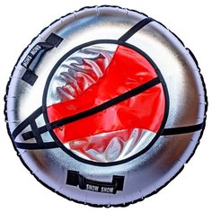 Санки надувные Тюбинг RT NEO красно-серый металлик + автокамера, диаметр 105 см
