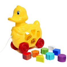 Green Plast Каталка-сортер «Утка», на верёвке