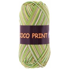 Пряжа VITA COTTON Coco print / 4671 желто-зеленый