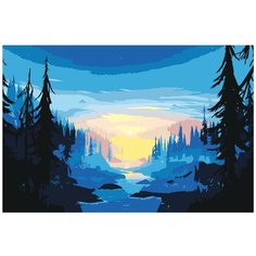 Картина по номерам, 60 x 90, Z-NA131, "Живопись по номерам", набор для раскрашивания, раскраска
