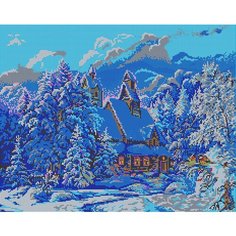 Вышивка бисером картины Зимушка 38*48см Светлица
