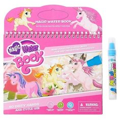 Книжка для рисования водой «Единороги», с маркером Noname