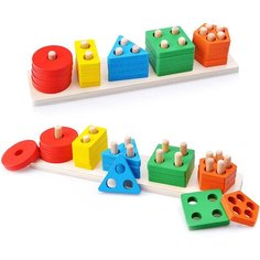 Логическая пирамидка "Геометрик" 5 форм D0195 Щепка