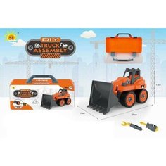 Машинка-конструктор "Сделай сам"Трактор", в чемоданчике Junfa Toys