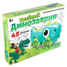 Электронный конструктор "Веселый динозаврик", 45 деталей, Микки Маус Disney