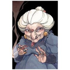 Картина по номерам на холсте Аниме Унесенные призраками (Юбаба, Тихиро, Каонаси) - 7447 В 60x40