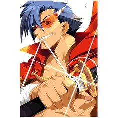 Картина по номерам на холсте аниме гуррен лаганн gurren lagann - 2404 40X60