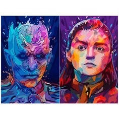 Картина по номерам на холсте Поп арт портет Игра престолов 5646 40x30