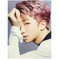 Картина по номерам на холсте kpop bts Namjoon Ким Намджун - 2306 30X40