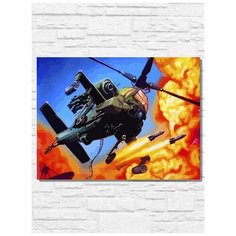 Картина по номерам на холсте игра Urban Strike (Sega, Сега, 16 bit, 16 бит, ретро приставка) - 9914 Г 30x40