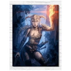 Картина по номерам на холсте игра Tes Skyrim (PS, Xbox, PC, Switch) - 9727 В 30x40