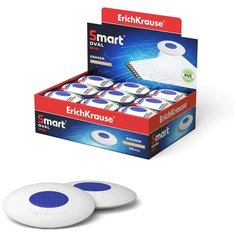 Ластик с центровкой ErichKrause Smart Mini, овальный, средней жесткости, гипоаллергенный