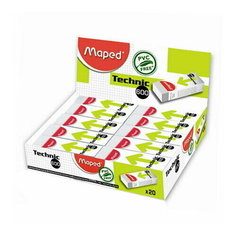 Ластик Maped TECHNIC 600 мини с формулой "без грязи", в картонном футляре (20 шт. в упаковке)