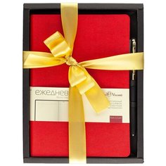 Набор подарочный А5 "BOSTON" (красный ежедневник И ручка), Арт. 3-228/01-2 Bruno Visconti