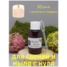 Отдушка для свечей и мыла с нуля Кладовая мыловара. Аромат "Шелковый кашемир" 30мл. Пиптека Пастера в подарок