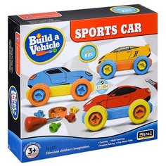 Конструктор пластиковый детский "Машина" с отверткой Oubaoloon 825 в коробке