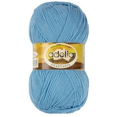 Пряжа ADELIA "ANASTASIA" 100% акрил 5 шт.х100г 330м №10 голубой