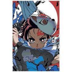 Картина по номерам Клинок рассекающий демонов 3 / Аниме / Anime / 40*60 / холст на подрамнике
