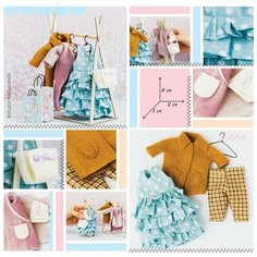 Гардероб и одежда для игрушек малюток «Самая модная», набор для шитья, 21 × 29,5 × 0,5 см Арт Узор