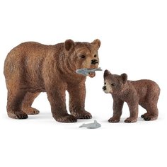 SCHLEICH Медведица гризли с медвежонком 42473