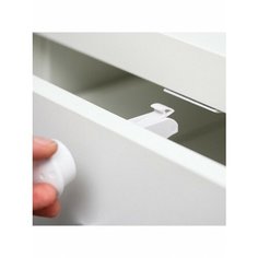 Блокиратор для выдвижных шкафов на магните, Крошка Я, набор 2 шт., цвет белый