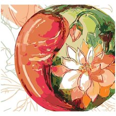 Картина по номерам, "Живопись по номерам", 80 x 100, ARTH-AH195, цветок, картина, Лотос, живопись