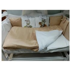 Комплект постельного белья Lu Baby На прогулке, 6 предметов, бежевый Евротек