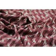 Ткань крепдешин с геометричным рисунком Лоро пиана