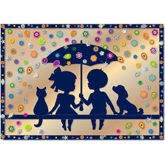 Набор для изготовления картины «Под зонтом» Clever