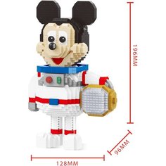 Конструктор 3D из миниблоков Balody LP Микки Маус космонавт 1621 элементов - BA210659