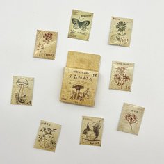 Набор наклеек для творчества, стикеры для скрапбукинга "Mushrooms", 45 шт Нет бренда