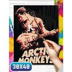 Картина по номерам на холсте музыка Arctic Monkeys - 11985 30х40