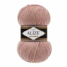 Пряжа ALIZE LANAGOLD, св. марсала - 173, 49% шерсть, 51% акрил, 5 мотков, 100 г, 240 м.