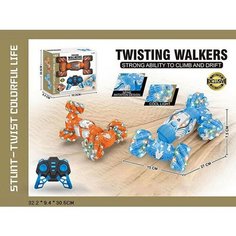 Машинка-перевертыш Twisting Walkers 27 см, на радиоуправлении, со светом и звуком М3166 / Микс Denco Store