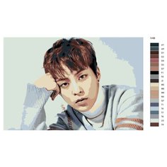 Картина по номерам V-68 "K-pop EXO. Участник группы" 60х90 Brushes Paints