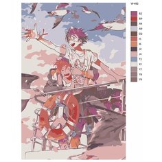 Картина по номерам W-482 "Аниме - гинтама" 40х60 Brushes Paints