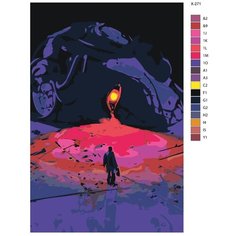 Картина по номерам X-271 "Фильм Бегущий по лезвию 2049. Art" 40х60 Brushes Paints
