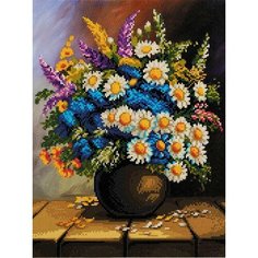 Алмазная мозаика Букет полевых цветов 30x40 см. Freya