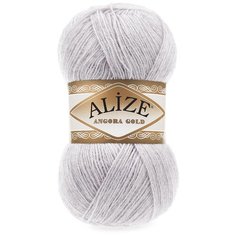 Пряжа Alize Angora Gold, 20 % шерсть, 80 % акрил, 100 г, 550 м, 1 шт., 071 талая вода