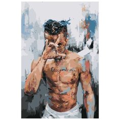Картина по номерам "XXXTENTACION 6", Раскраска 40x60 см, Певцы