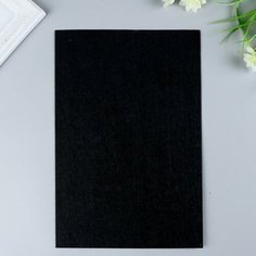Фетр жесткий 1 мм 20х30 см черный Noname